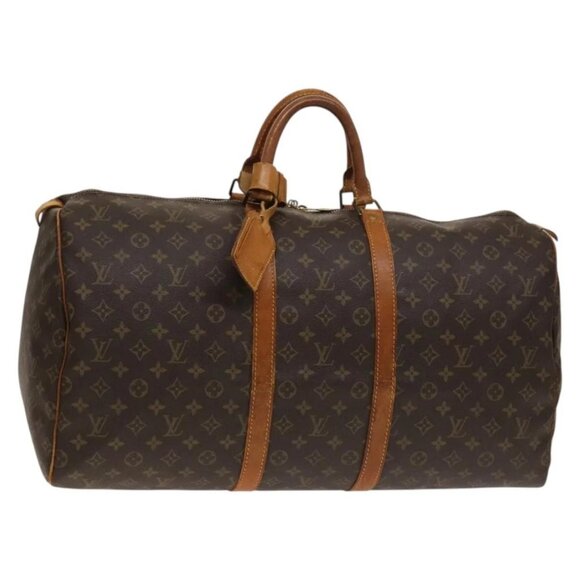 LOUIS VUITTON Monogram Keepall 55 Boston Bag M41424 LV Auth 139874 - Picture 2 of 16